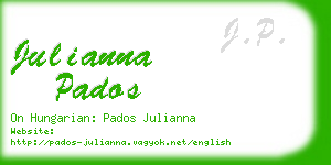 julianna pados business card